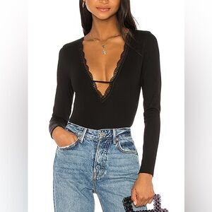 MAJORELLE Jodie Bodysuit in Black